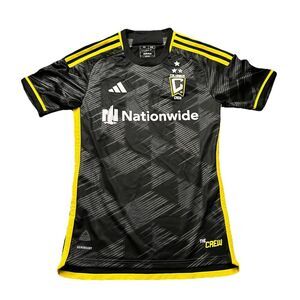 Authentic Columbus Crew Jersey 23/24 Away Kit Men's Size XS Black Adidas Yellow‎